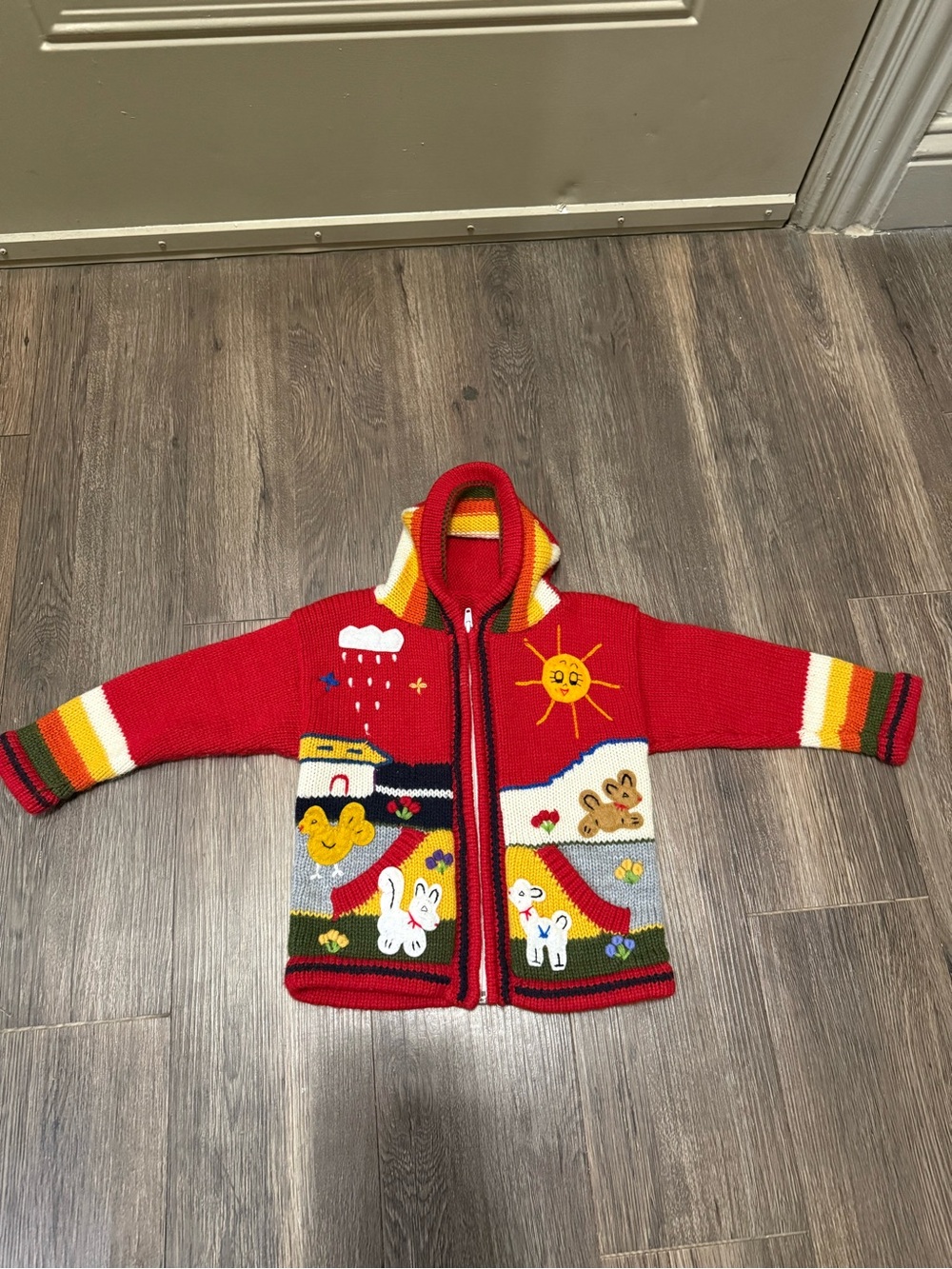 Youth Hand Knit Ecuadorian Wool Sweater